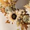 Glitzhome® 24" Fall Neutral Sunflower, Pumpkin and Leaf Wreath